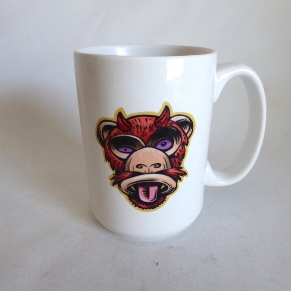 NEW DEVIL SATAN DEMON EVIL MONKEY CHET PHILLIPS CERAMIC COFFEE MUG - Picture 4 of 7